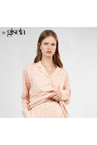 2 20485S GISELA PIJAMA MUJER CAMISERO ANIMAL PRINT
