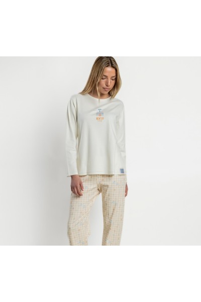 64596 ADMAS PIJAMA MUJER WINTER LANDSCAPE