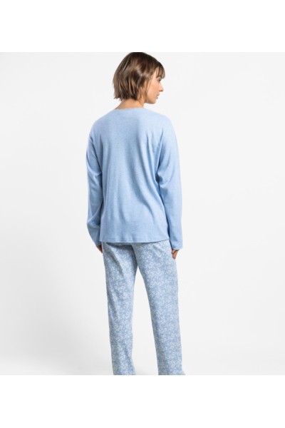 64631 ADMAS PIJAMA MUJER PICO ENCAJE