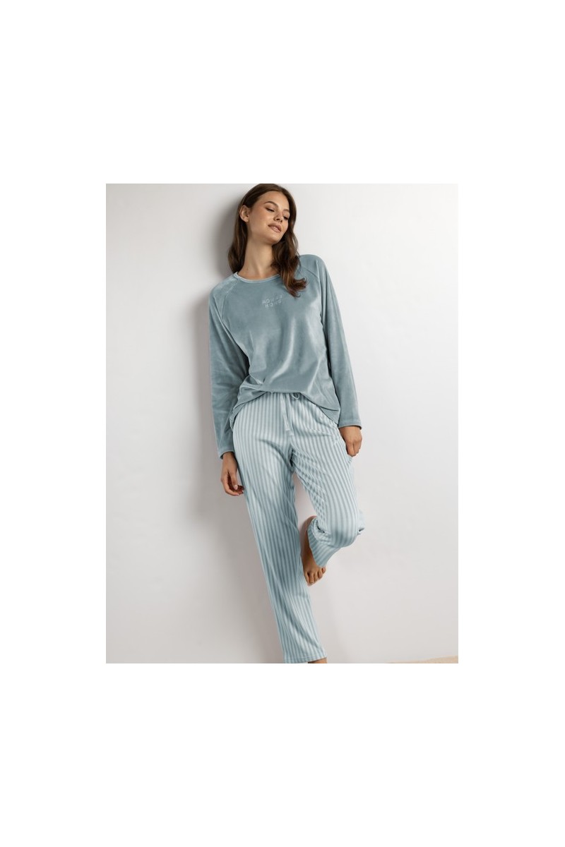 64687 ADMAS PIJAMA MUJER SPANDEX BORDADO