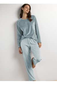 64687 ADMAS PIJAMA MUJER SPANDEX BORDADO