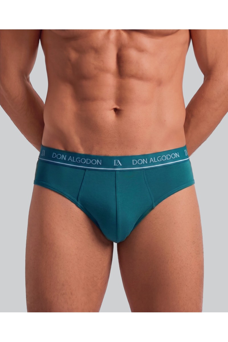 PS738 DON ALGODON PACK-2 SLIP HOMBRE FANTASIA GOMA VISTA