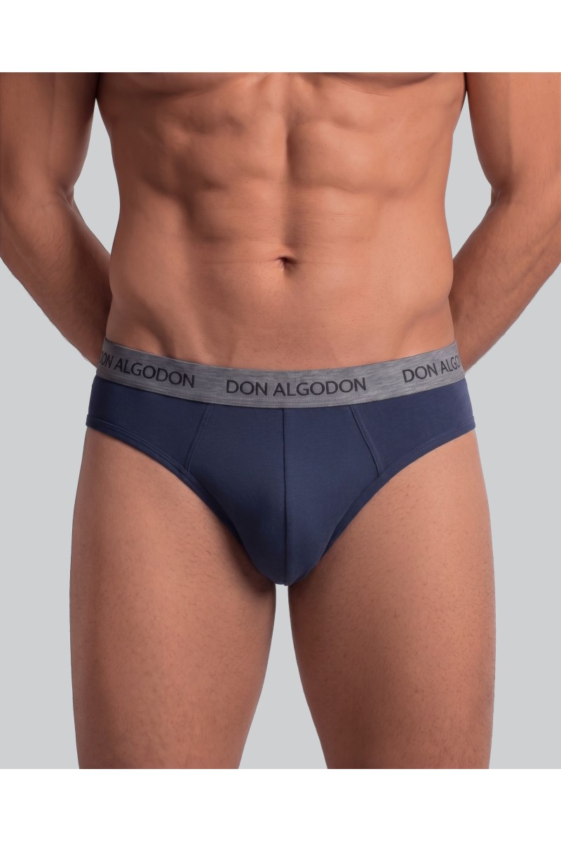 PS04 DON ALGODON PACK-2 SLIP HOMBRE FANTASIA GOMA VISTA