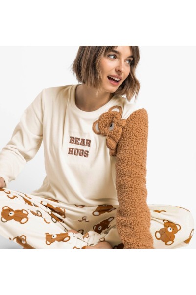 64964 ADMAS PIJAMA MUJER BEAR HUGS