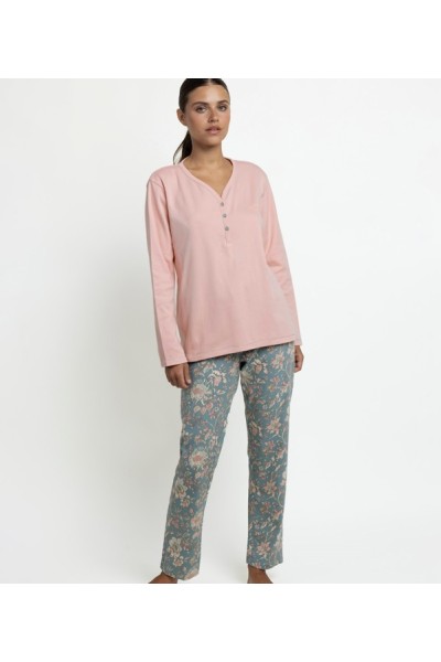 64611 ADMAS PIJAMA MUJER TAPETA GARDEN