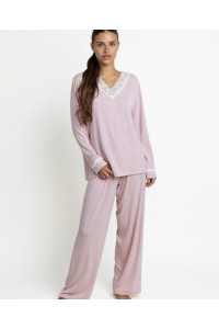 64630 ADMAS PIJAMA MUJER PICO ENCAJE