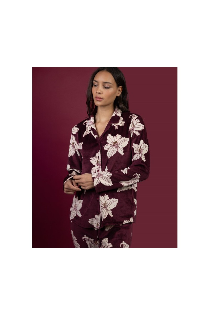 64656 ADMAS PIJAMA ABIERTO FLORAL