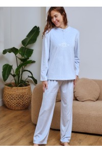 266607 MUSLHER PIJAMA MUJER SPANDEX DIBUJO NORDICO