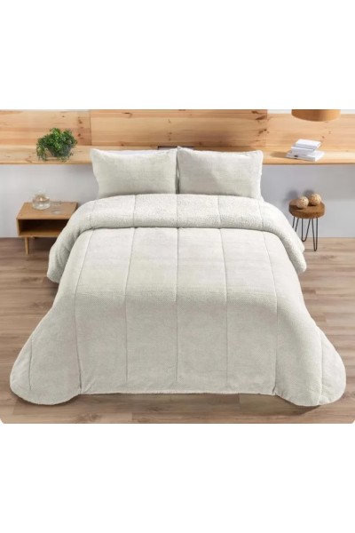 RISO MANTEROL 135 (235x260) COMFORTER BORREGUITO+2 CUADRANTES (50X70)