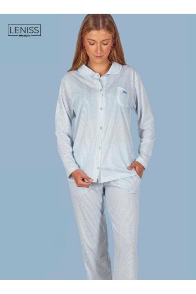 80085 LENISS PIJAMA MUJER ABIERTO RAYAS