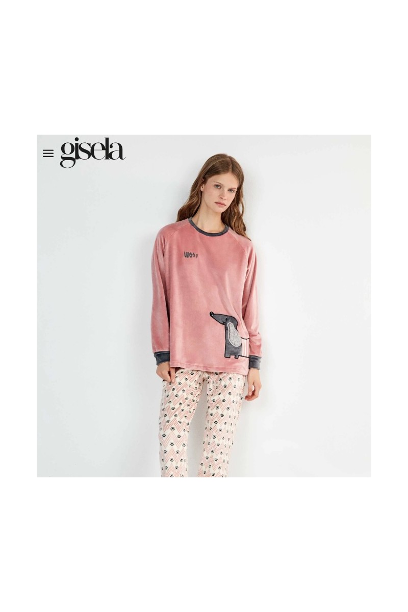 2 20514S GISELA PIJAMA MUJER WOOF
