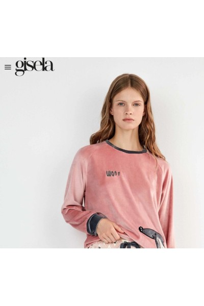 2 20514S GISELA PIJAMA MUJER WOOF