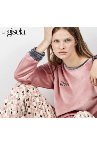 2 20514S GISELA PIJAMA MUJER WOOF
