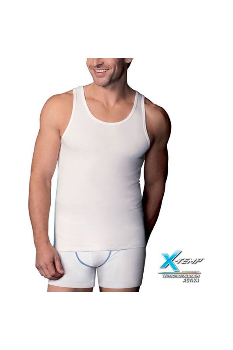 A040Z ABANDERADO CAMISETA HOMBRE ALGODON TIRANTA X-TEMP