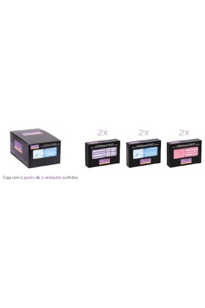 690 NAIARA PACK-2 BRAGA CULOTTE ALGODON LYCRA FANTASIA