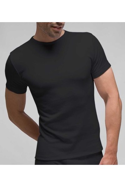 7420 RAPIFE 48-52 NEGRO CAMISETA HOMBRE TERMICA MANGA CORTA CUELLO REDONDO