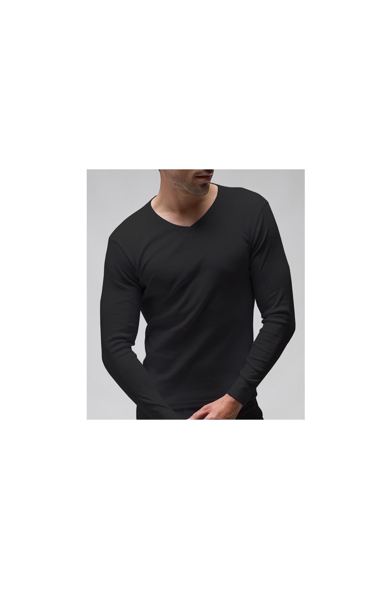 7431 RAPIFE 56-64 NEGRO CAMISETA HOMBRE TERMICA MANGA LARGA