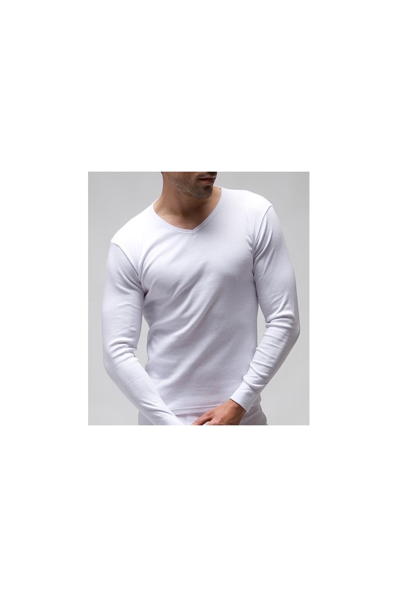 7431 RAPIFE 56-64 BLANCO CAMISETA HOMBRE TERMICA MANGA LARGA