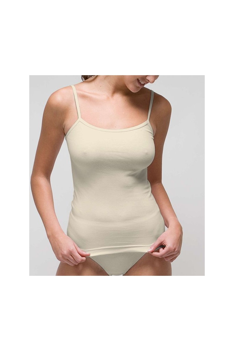 2205 RAPIFE XXL COLOR CAMISETA MUJER TIRANTE FINO ALGODON SIN COSTURAS