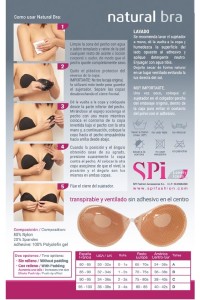 23018 SPI NATURAL BRA COPA ADHESIVA PUSH-UP