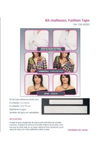 60005 SPI TIRAS ADHESIVAS FASHION TAPE KIT MULTIUSOS