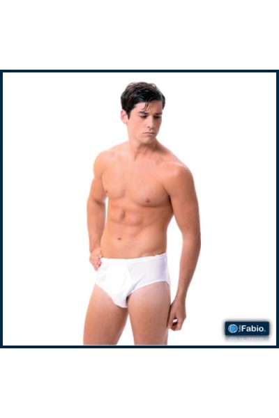 4101 FABIO  SLIP LISO ALGODON CON ABERTURA