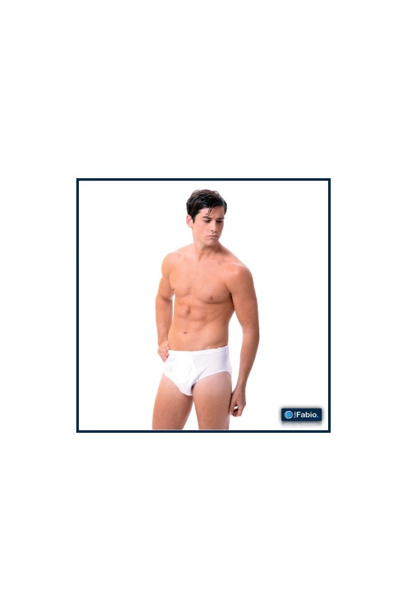 4101 FABIO  SLIP LISO ALGODON CON ABERTURA