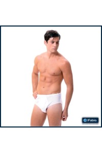 4101 FABIO  SLIP LISO ALGODON CON ABERTURA