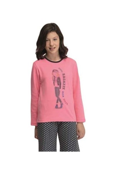 7932 EVEN PIJAMA NIÑA RAGAZZE "Pant Lunares"